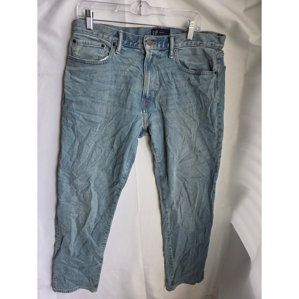 Gap Straight Jeans Mens  Blue Light Wash Straight Mid Rise Straight